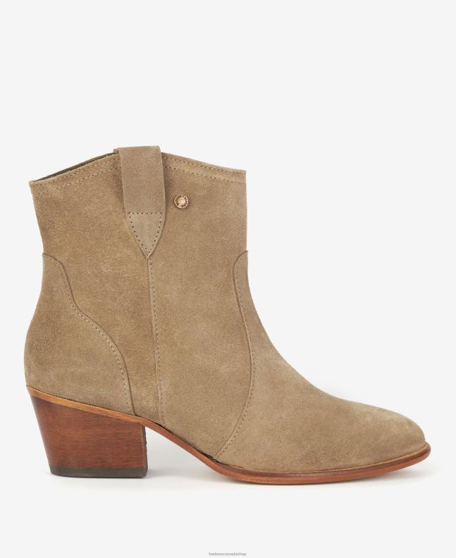 Barbour Footwear Women Taupe Sandy Western Boots 2BB2F2053