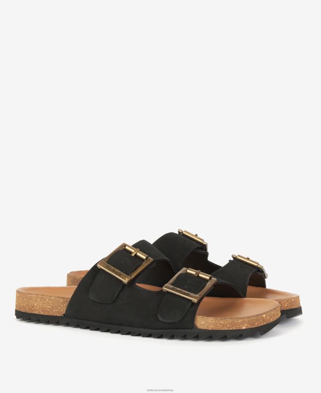 Barbour Footwear Women Classic White Allegra Two Strap Sandals 2BB2F2116