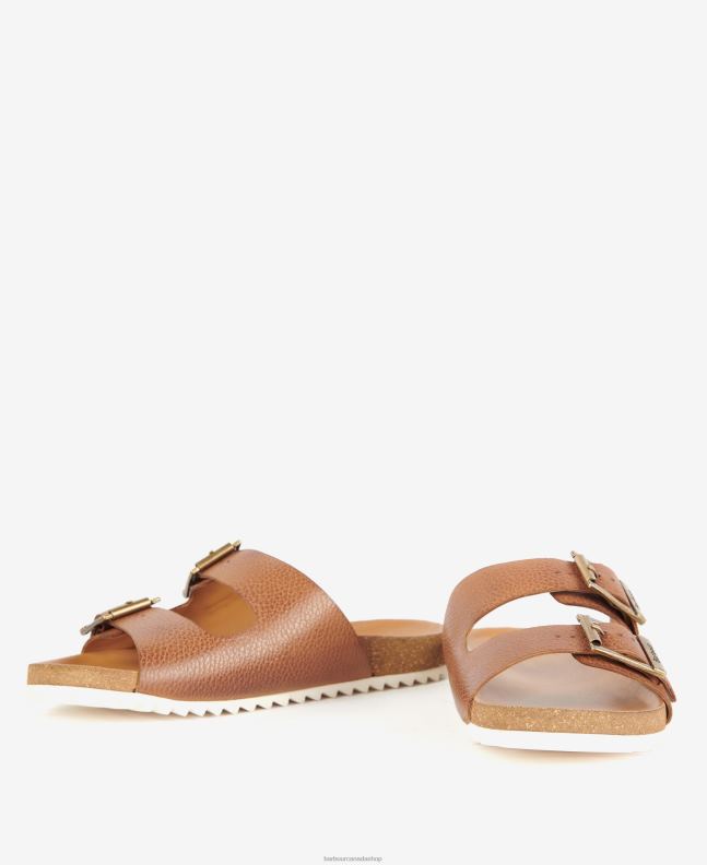 Barbour Footwear Women Classic White Allegra Two Strap Sandals 2BB2F2124