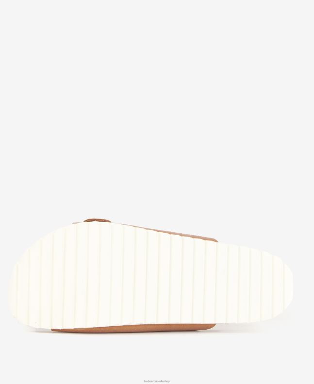 Barbour Footwear Women Classic White Allegra Two Strap Sandals 2BB2F2124