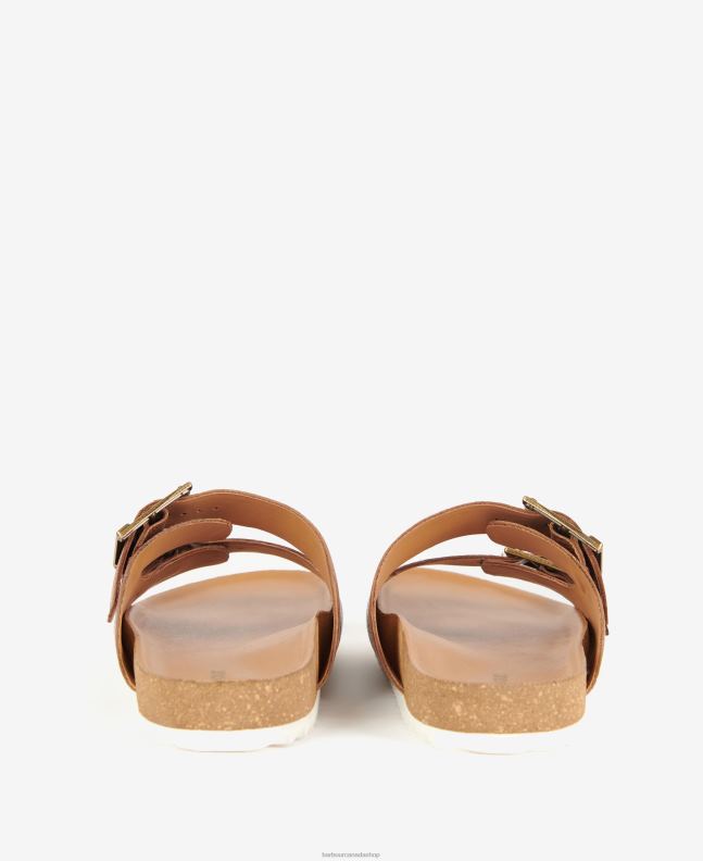 Barbour Footwear Women Classic White Allegra Two Strap Sandals 2BB2F2124