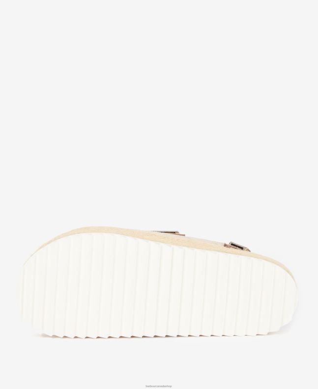 Barbour Footwear Women Gold Metallic Helena Flatform Sandals 2BB2F2110