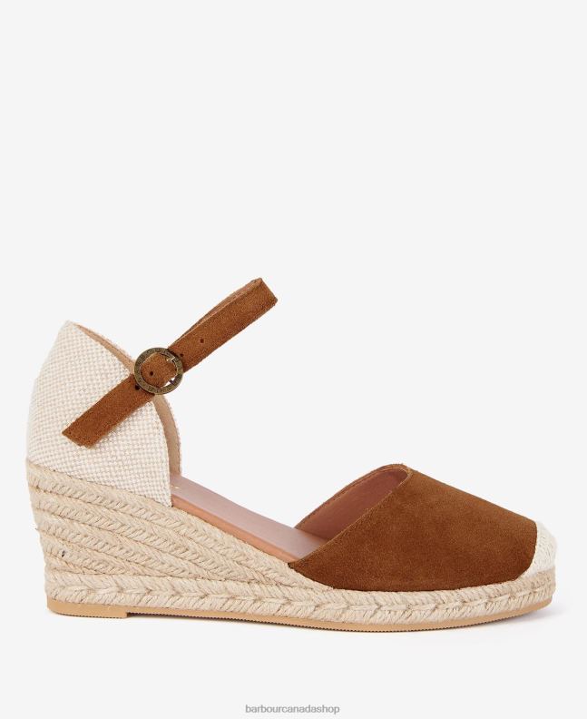 Barbour Footwear Women Sand Frances Espadrille Wedges 2BB2F2091