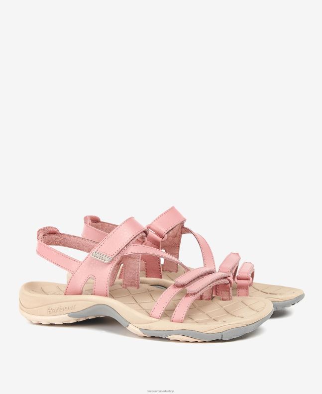 Barbour Footwear Women Tan Kenmore Strappy Sports Sandals 2BB2F2094