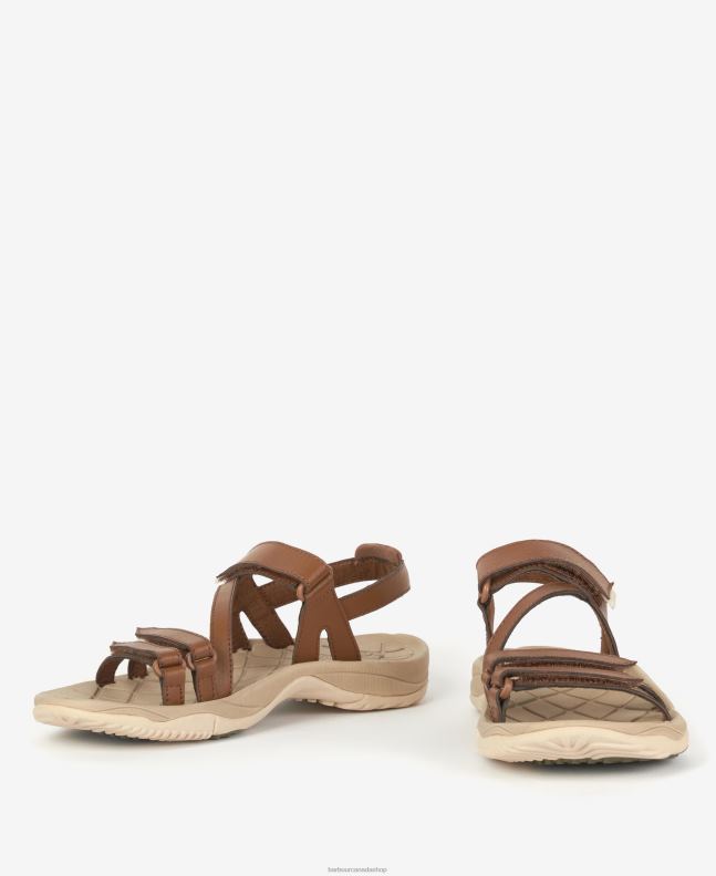 Barbour Footwear Women Tan Kenmore Strappy Sports Sandals 2BB2F2102