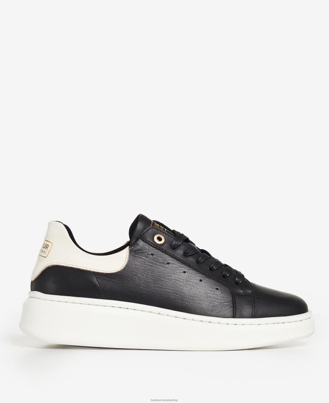 Barbour Footwear Women Classic Black Amanza Trainers 2BB2F2129