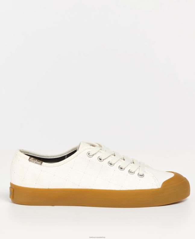 Barbour Footwear Women Ecru/Gum Portree Canvas Trainers 2BB2F2128